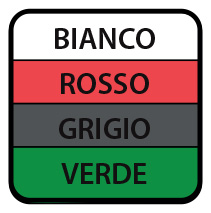 Bianco - Rosso - Grigio - Verde