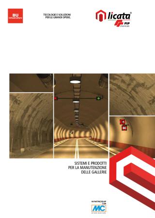 SISTEMI E PRODOTTI PER LA MANUTENZIONE DELLE GALLERIE