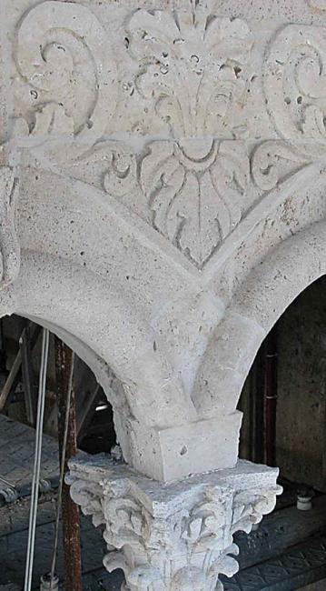 Cattedrale di Maria Santissima Annunziata, XVII sec. Acireale _ trattamento con Consolidante Sea