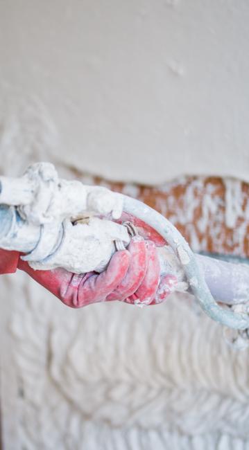 Applicazione intonaco termoisolante